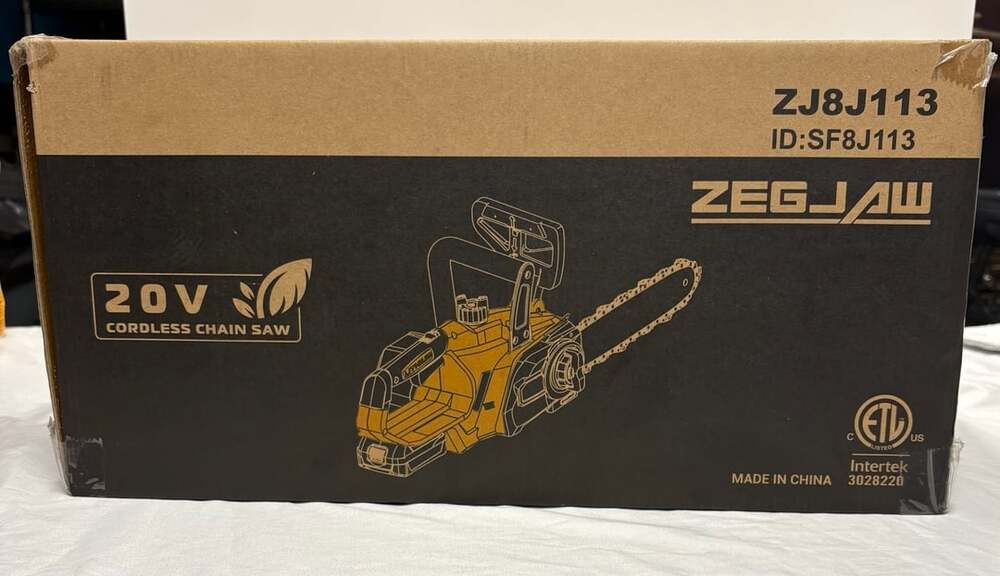 ZEGJAW 20V Cordless Chain Saw ZJ8J113